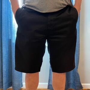 Volcom Men's Black Flat Front Shorts